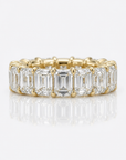 Emerald Cut Lab Grown Diamond Eternity Band