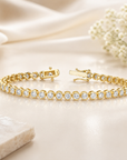Bezel Diamond Tennis Bracelet