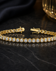 Bezel Diamond Tennis Bracelet