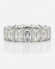 Emerald Cut Lab Grown Diamond Eternity Band