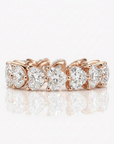 Heart Shape Lab Grown Diamond Eternity Band in 14K Gold