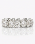Heart Shape Lab Grown Diamond Eternity Band in 14K Gold