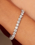 7" 4-Prong Lab Grown Diamond Tennis Bracelet 14K Gold