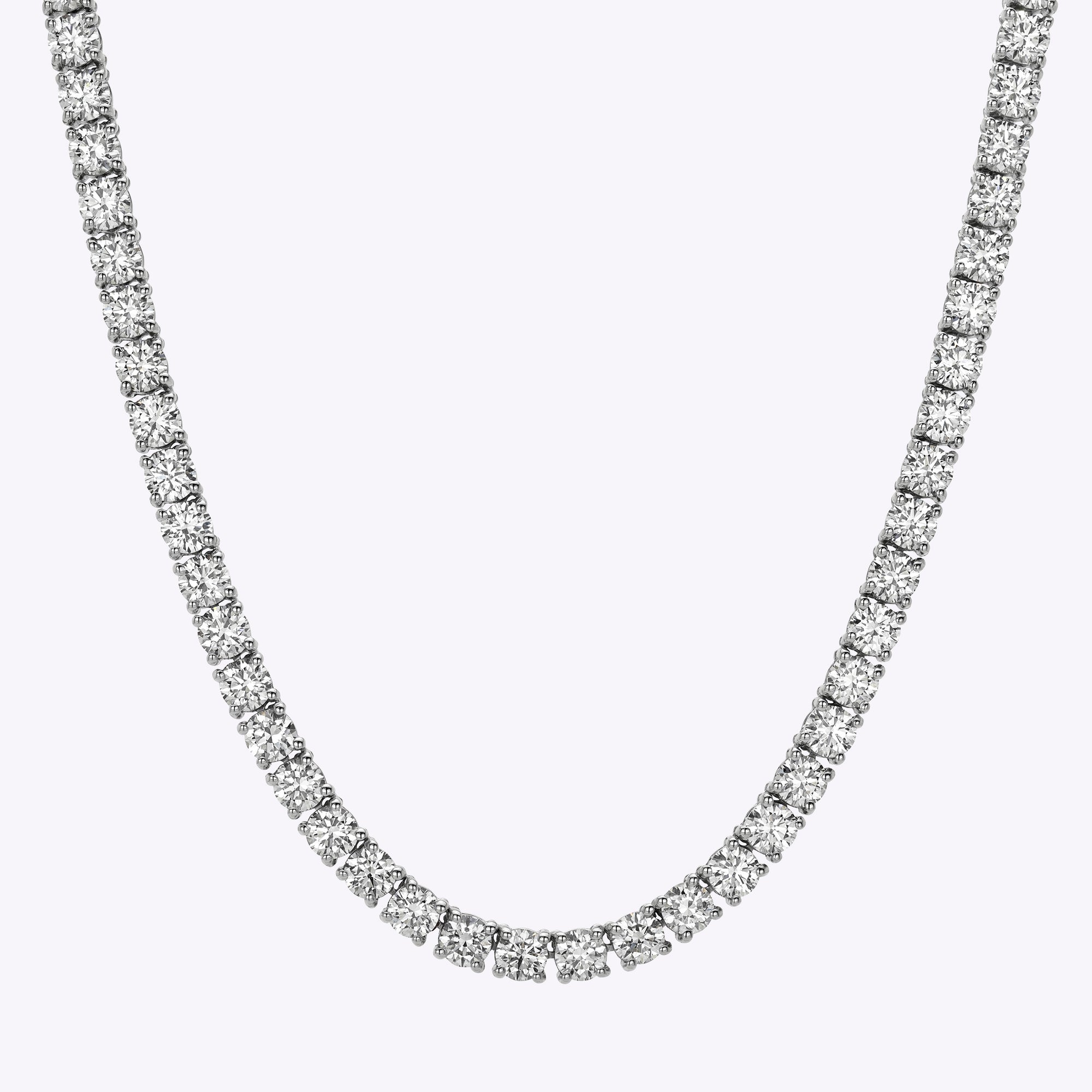 Lab-Grown Diamond Gold Tennis Necklace