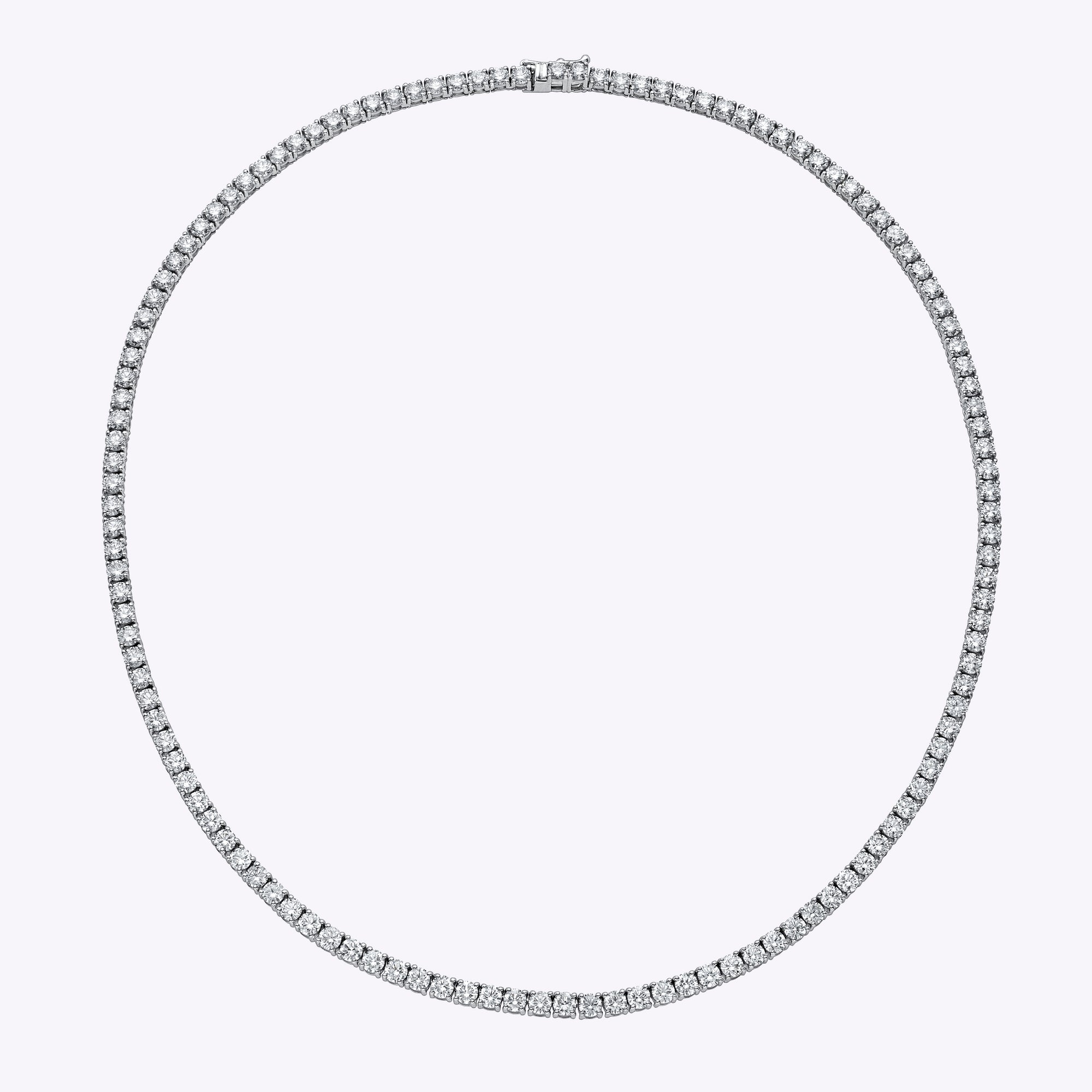 Lab-Grown Diamond Gold Tennis Necklace