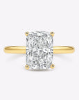 Hidden Halo Cushion Engagement Ring