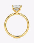 Hidden Halo Cushion Engagement Ring