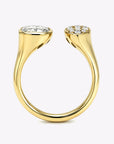 Cushion & Marquise Lab-Grown Diamond Toi et Moi Ring in 14K Gold