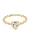 Single Trillion Diamond Ring in 14K Gold