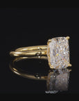 Hidden Halo Cushion Engagement Ring