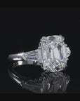 3 Stone Gold Cushion Engagement Ring