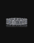 Lab Grown Diamond Emerald Cut Eternity Ring