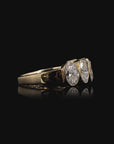 5 Stone Oval Lab Grown Diamond Ring in 14K Gold