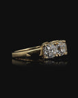 Antique Cushion Diamond Engagement Ring