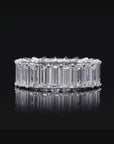 Lab Grown Diamond White Gold Baguette Eternity Band